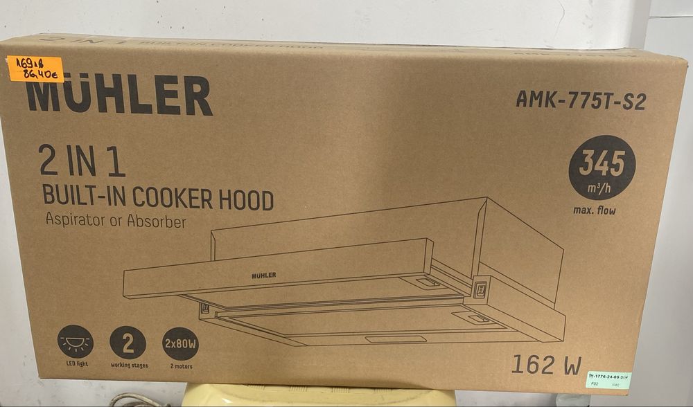 Абсорбатор Muhler AMK-775T-S2 162 W