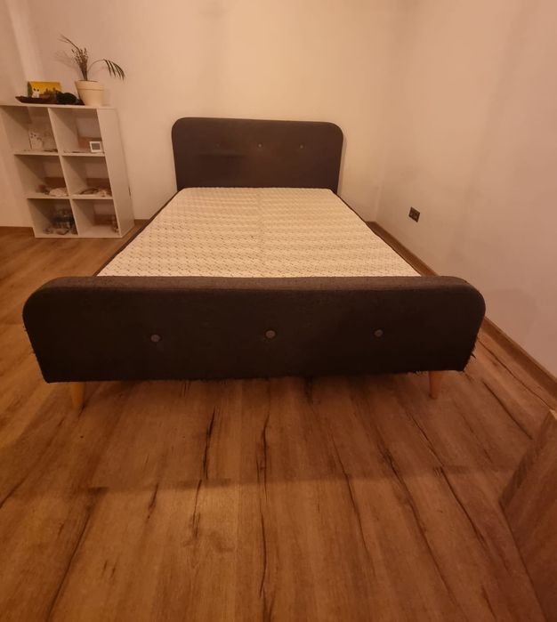 Pat cu saltea 160×200