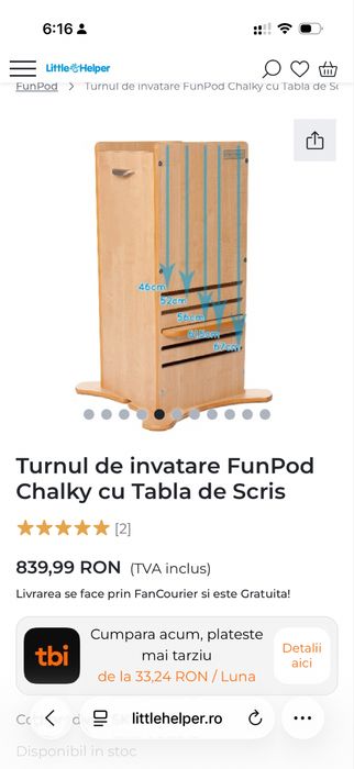 Turn de invatare Little Helper FunPod
