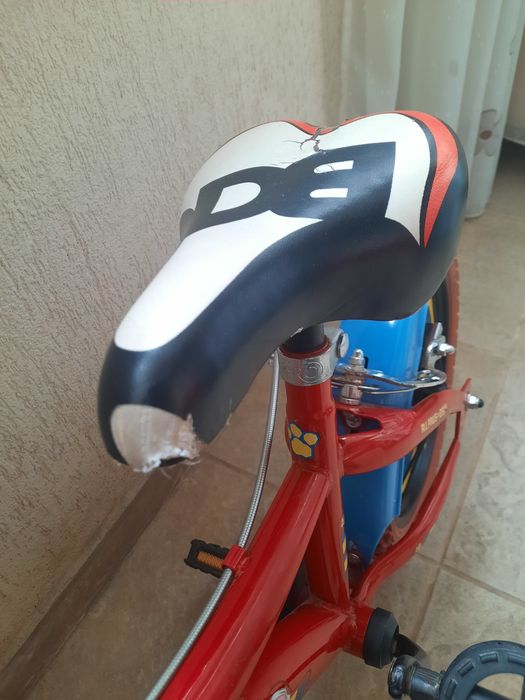Bicicleta Dino Bikes pentru copii, 14'', Paw Patrol, rosu