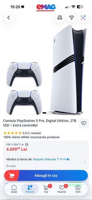 Playstation 5 PRO digital 2Tb NOU