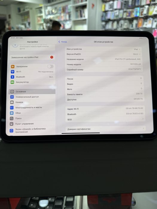 iPad Pro 11 M4 256gb 100%