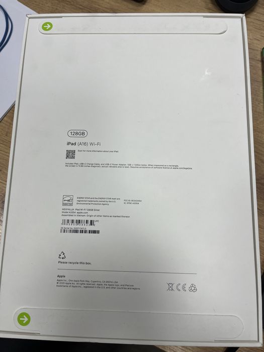 Продам новый запечатанный ipad A16 128g