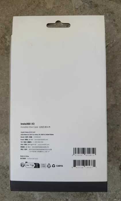 Vand carcasa subacvatica "Invisible Dive Case Insta360 X3"