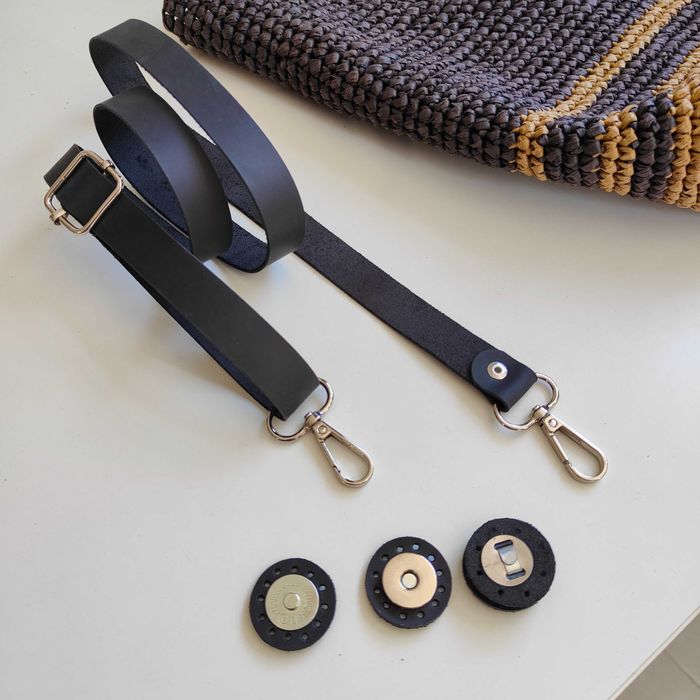 Продавам дръжки за чанта от естествена кожа