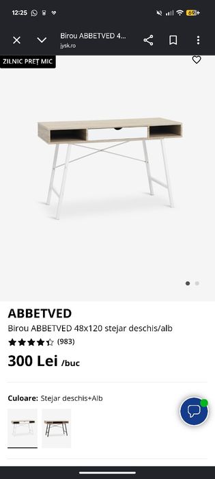 Birou Jysk 120/40