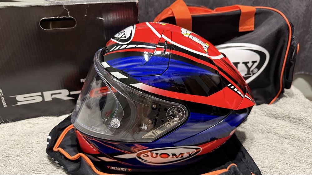 Suomy SR-GP Isle of Man – КАТО НОВА – Double D – Pinlock – Размер S