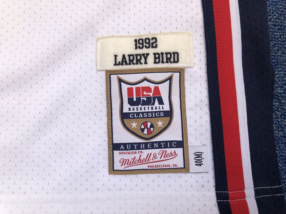 Mitchell & Ness Authentic Jersey Team USA 1992 #7 Larry Bird - М