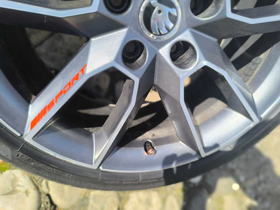 Jante Skoda Gemini VRS Originale 5x112 R18 cu gume vara ca noi
