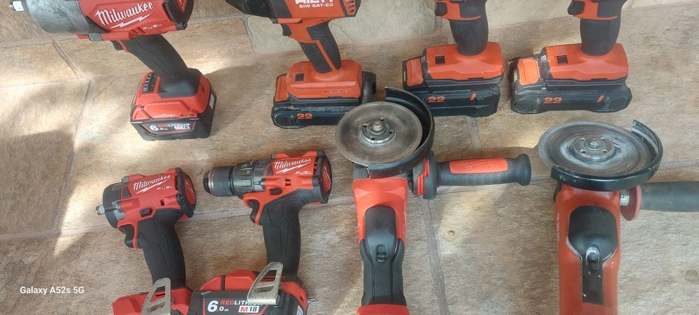 Scule Hilti și Milwaukee