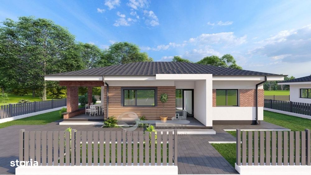 Teren cu autorizatie pentru casa plan parter de vanzare in Valea Adanc