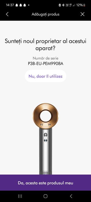 Dyson supersonic uscator de par