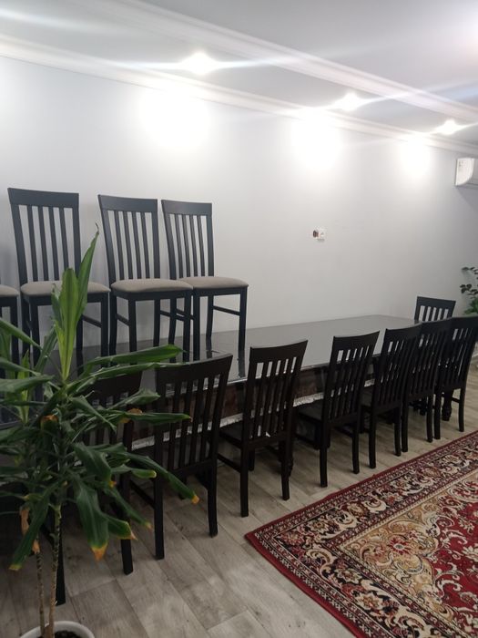 Продам стол 4метра и 12стульев
