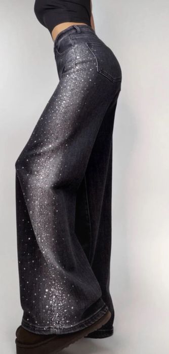 Blugi Black cu pietricele