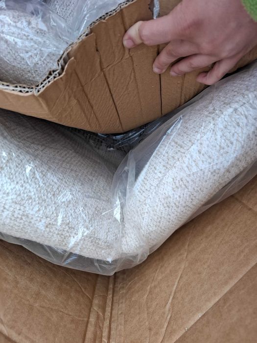 Set de 2 scaune de sufragerie moderne cu cotiere, bej