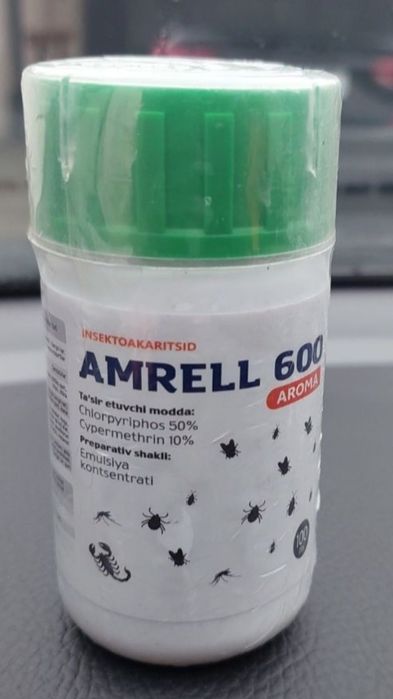 Amrell 600  ликвидирует всех типов насекомых, Dori hashoratlardan.