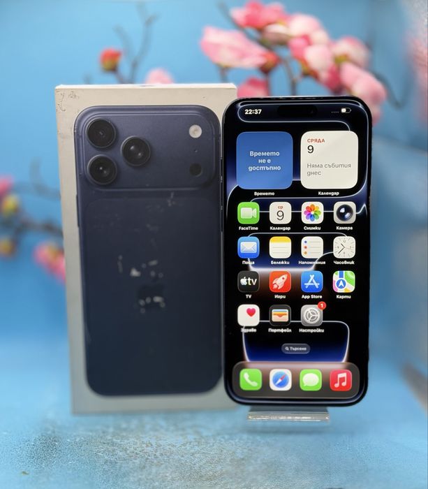 ГАРАНЦИОНЕН!!! Apple iPhone 17 Pro Max, 256GB, 5G, Deep Blue