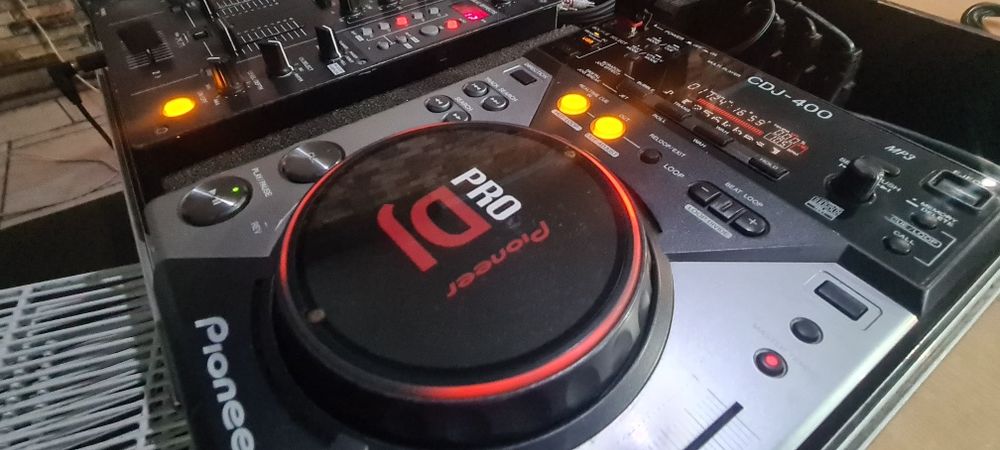 Consola Pioneer CDJ 400 DJM 400 case