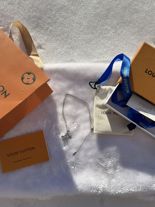 Lantisor / Lant Louis Vuitton argintiu