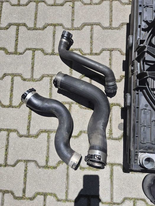 Electroventilator GMW ventilator BMW F10 F11 F01 F12 furtun turbo admisie BMW F10 B47 radiatoare radiator apa racire clima AC BMW F10 F11  F07 F01 B47
