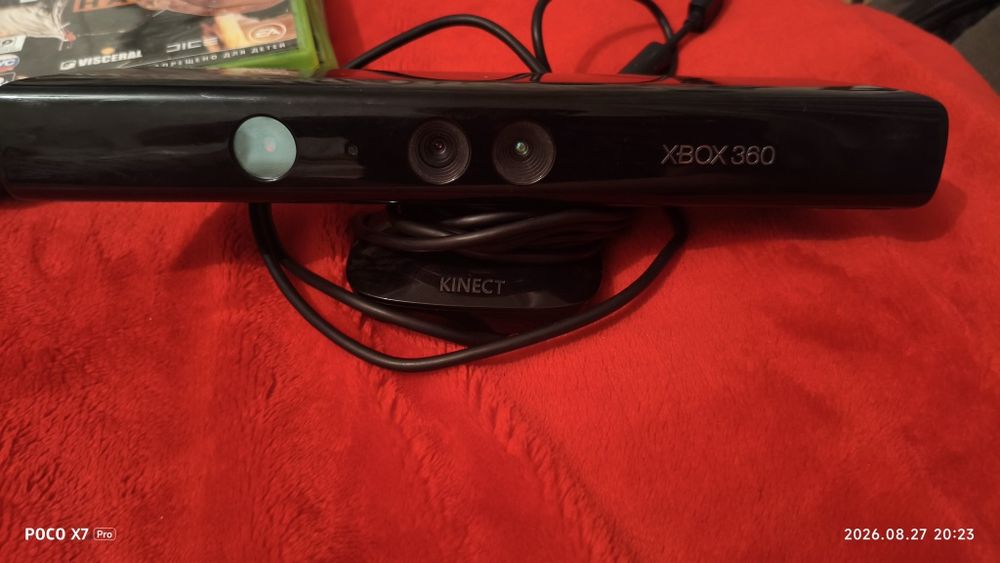 Продам Xbox 360 Slim (Trinity) + Kinect + 2 геймпада + 6 дисков с игра