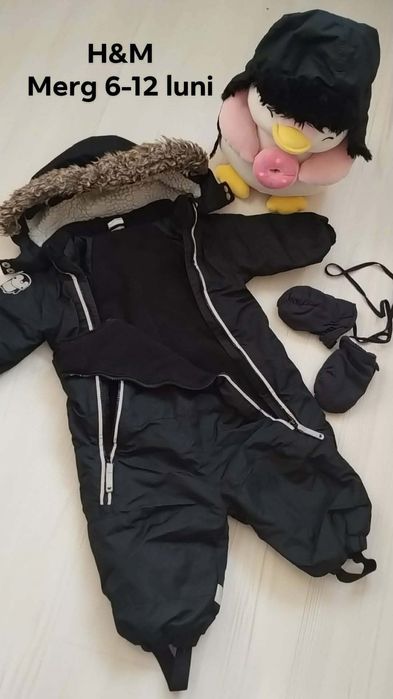 Tinuta completa iarna bebelusi 6-12 luni