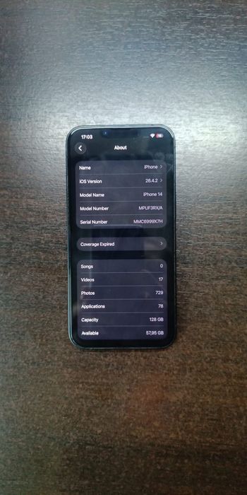 iPhone 14 Midnight 128GB