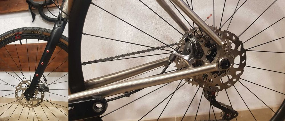 Gravel Reilly Gradient, titan, Dura Ace 2x11 mecanic, marime S 165-175