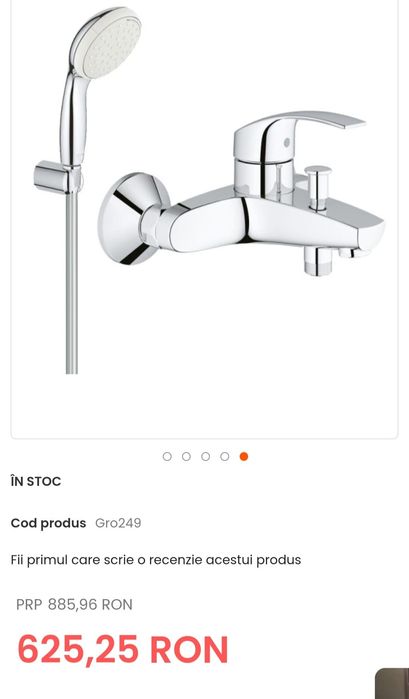 Baterie cadă cu duş Grohe