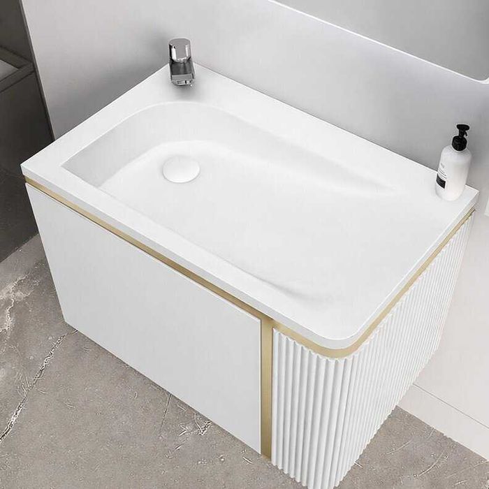 PVC шкаф за баня с мивка DOLCE WHITE 60 см