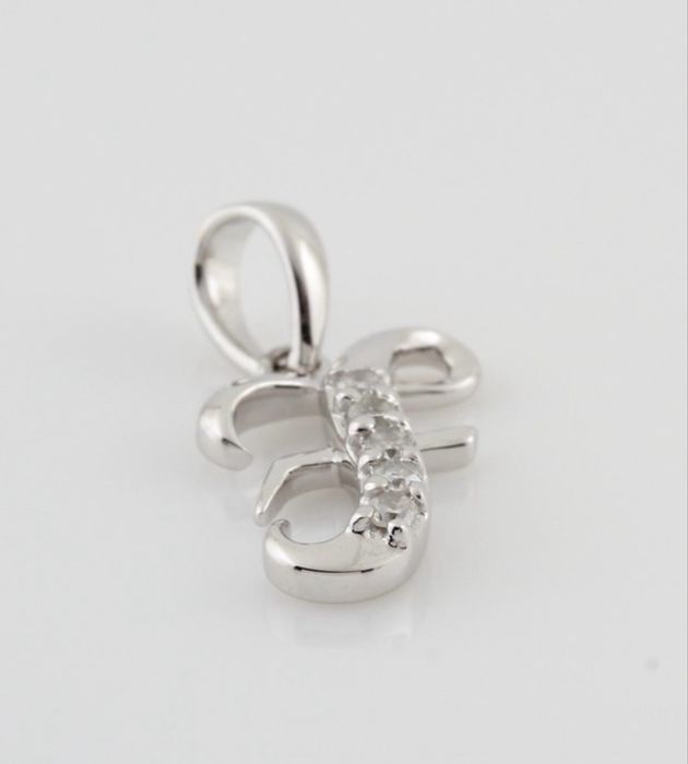 Pandativ din aur alb si diamante