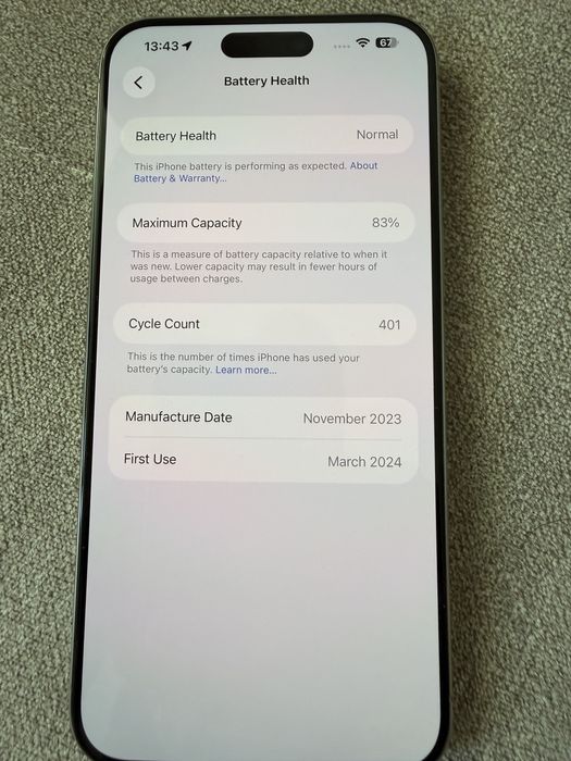 Iphone 15 Pro Max 266 Gb