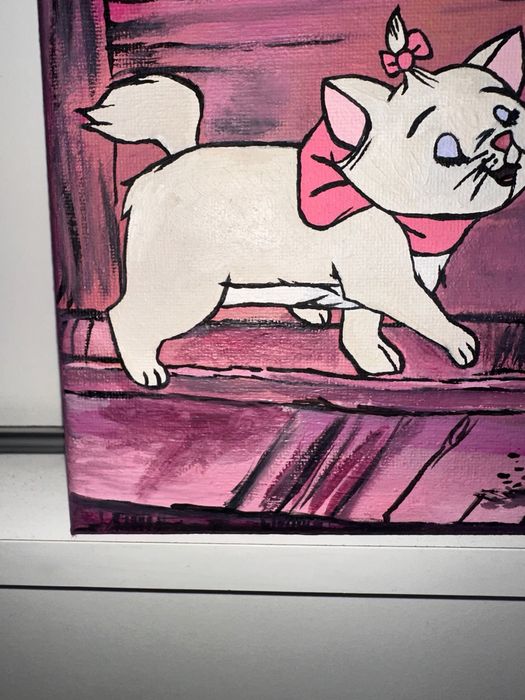 Pictura in ulei 20x40 Marie Pisicile aristocrate