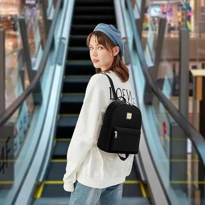 Дамска черна раница Cute Backpack модерна и удобна