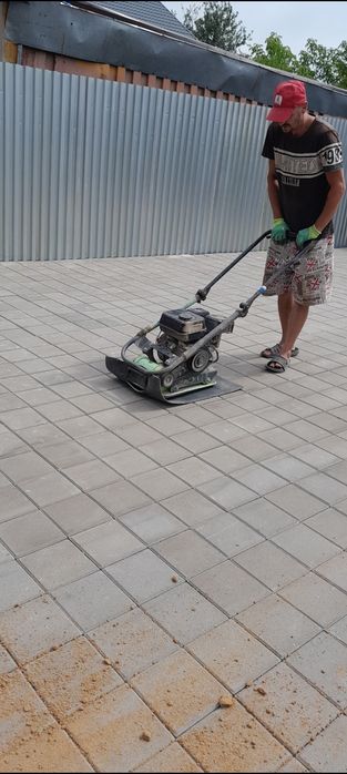 Укладка брусчатки