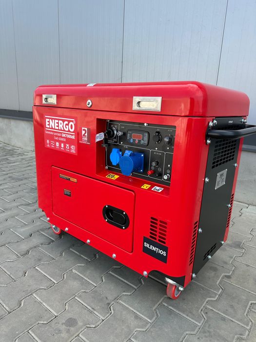 Generator portabil GN7000dE carcasat cu roti Pmax 7.0kW/230V