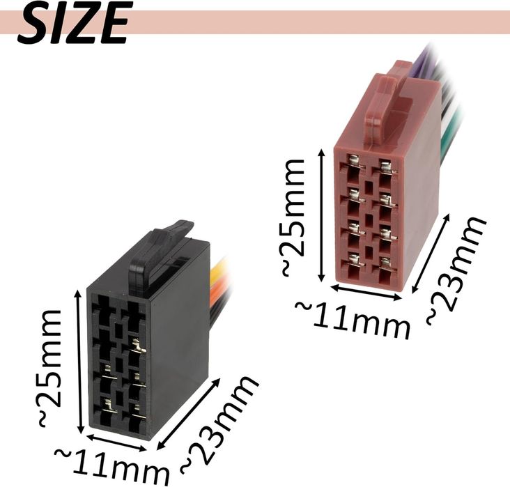 автомобилна букса iso-3 lp за свързване на автомобилно радио ...