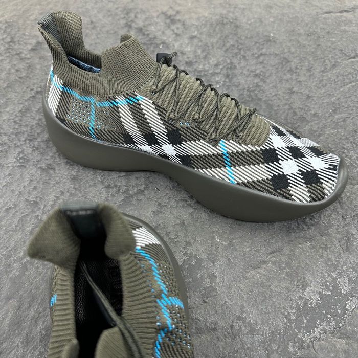 Burberry Check Knit Neptune Sneakers