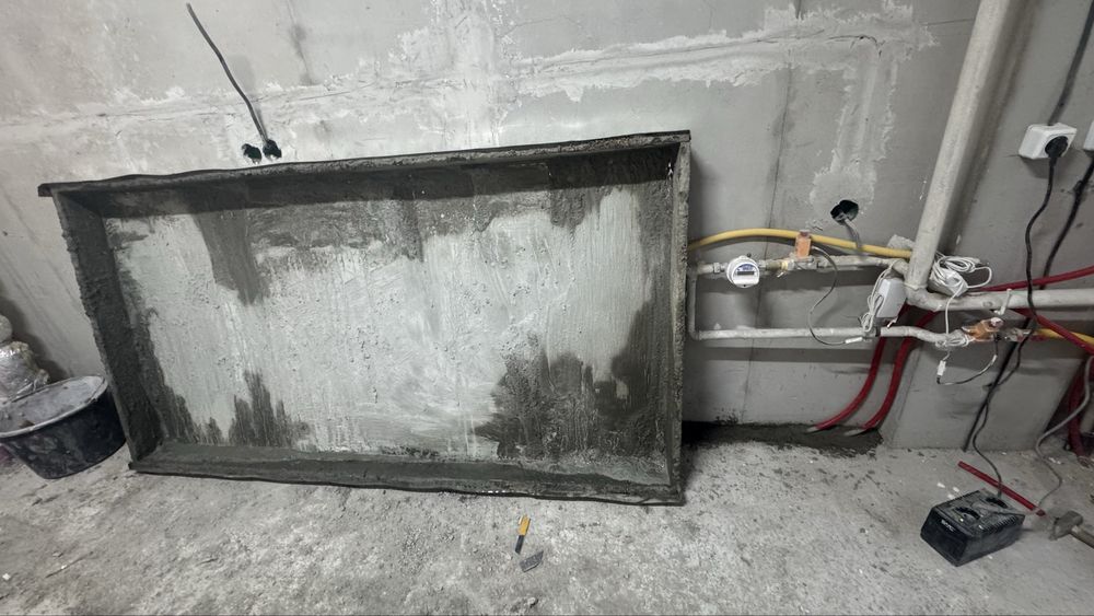 Бадя. Корыто для изготовления цементного раствора