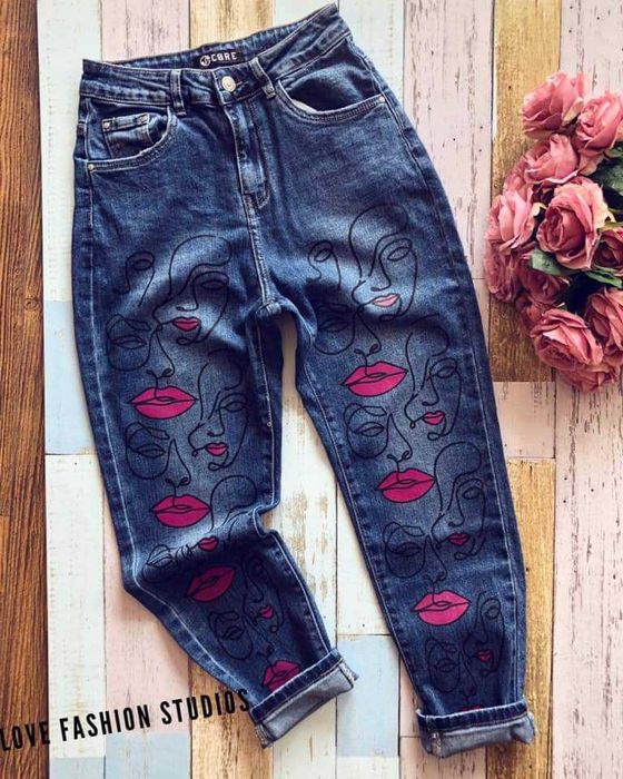 Дамски дънки еластичен модел