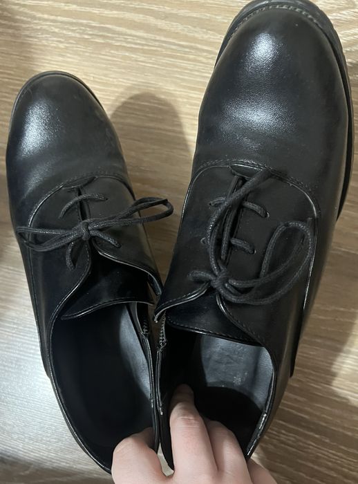 Ботинки женские черные (весна-осень)