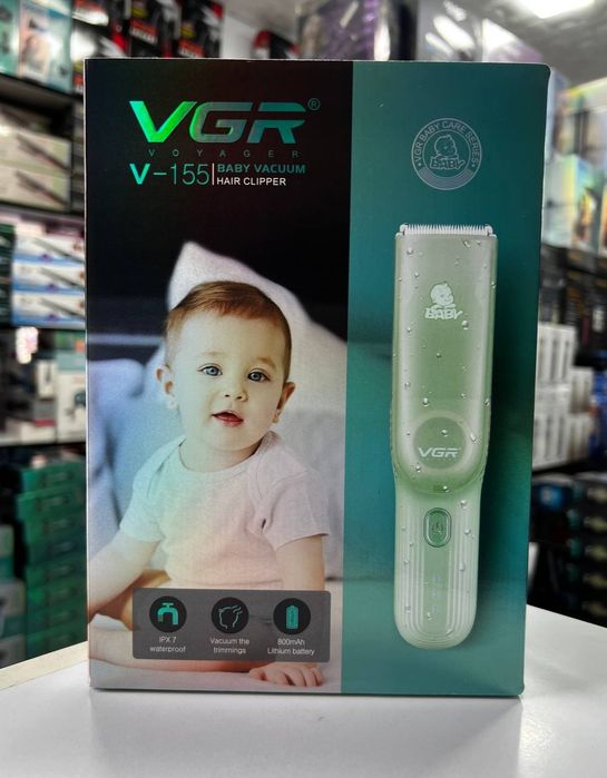 Аккумуляторная детская машинка для стрижки волос VGR V-155 с пониженны
