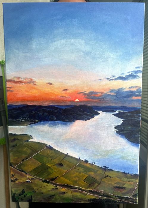 "Летен изгрев - Монек"  - Акрил, 40×60cm