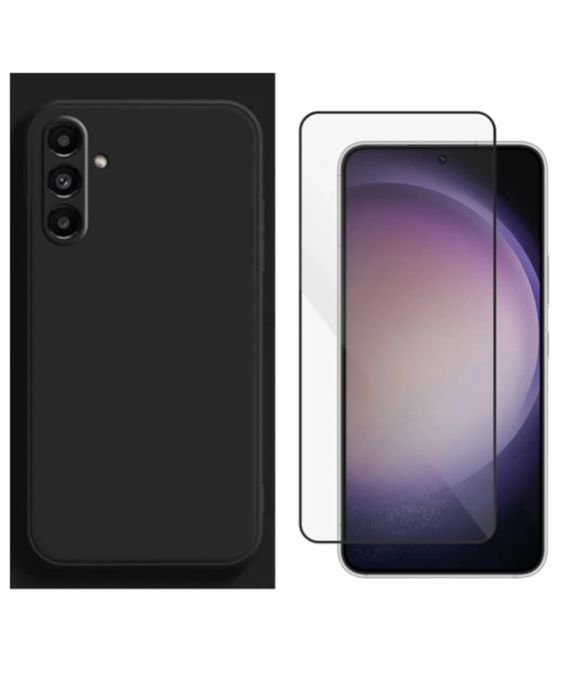 Samsung A14/A15/A16/A25/A34/A54 Husa Premium Case Silicon+Folie Sticla