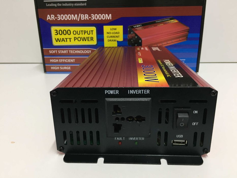 Инвертор UKC 3000W 12V и 24V - 220V,  инвертори