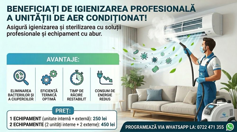 Montaj, service, mentenata si igienizare profesionala