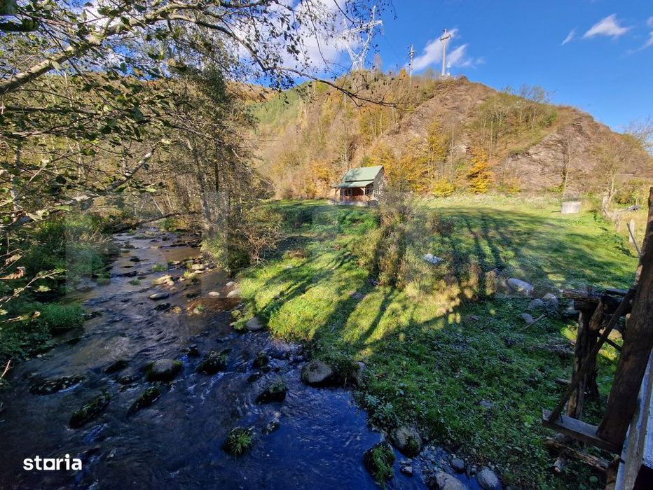 Teren extravilan de 1000mp, cabana, acces direct la parau, zona Lacul