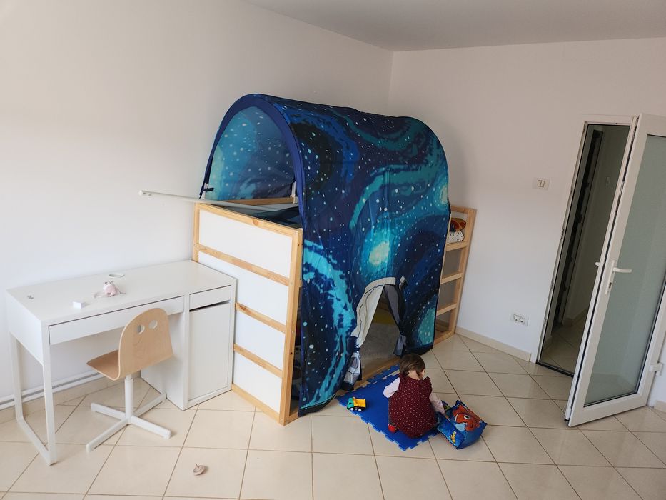 Pat reversibil Kura de laIkea cu saltea