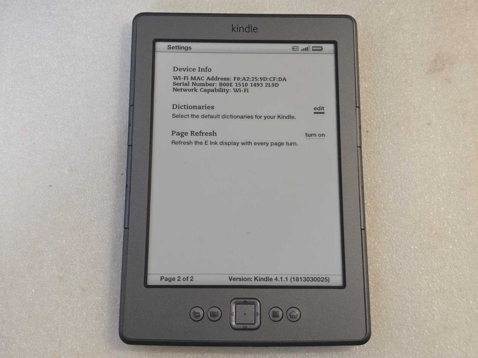 eBook Amazon Kindle 4 .gen 2gb 6 Inch Wifi D01100 - poze reale