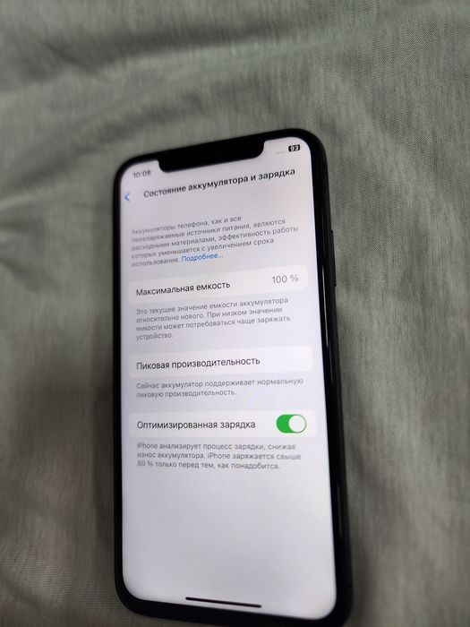 Iphone X Black 64GB Batareka 100% Ideal xizmatila qiladi